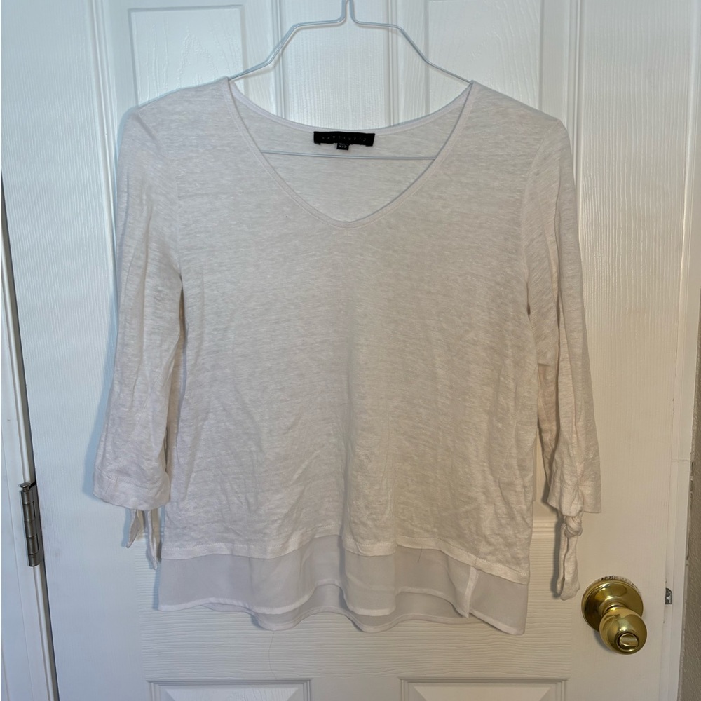White Sanctuary 3/4 Sleeve Women’s Blouse